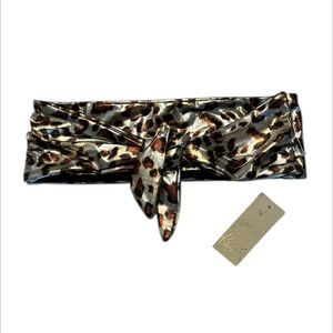 Ris-k Dippin' Daisy's swell wild cat bandeau bikini swim top size small NWT